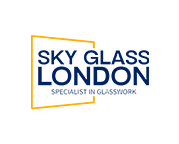 Sky Glass London logo by Silverstone Digital India